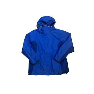 Regatta Hydrafort Women’s Waterproof Rain Jacket Blue Hooded US 14